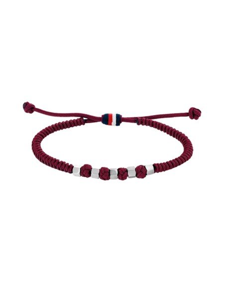 TOMMY HILFIGER PULSERA AJUSTABLE NYLON ROJO RF2790678